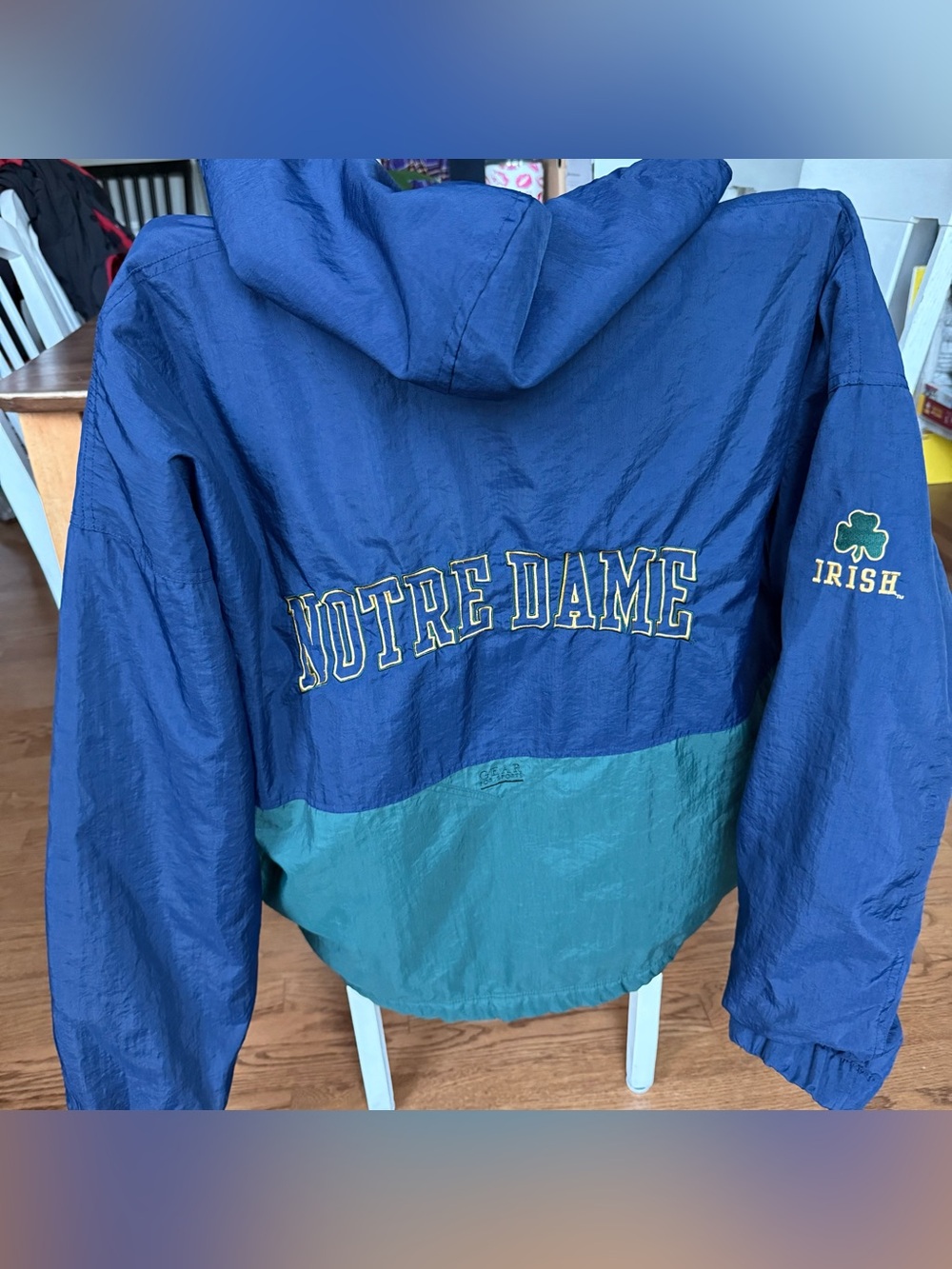 Retro Gear for Sports XXL Notre Dame Fighting Irish Pullover Coat Hoodie
